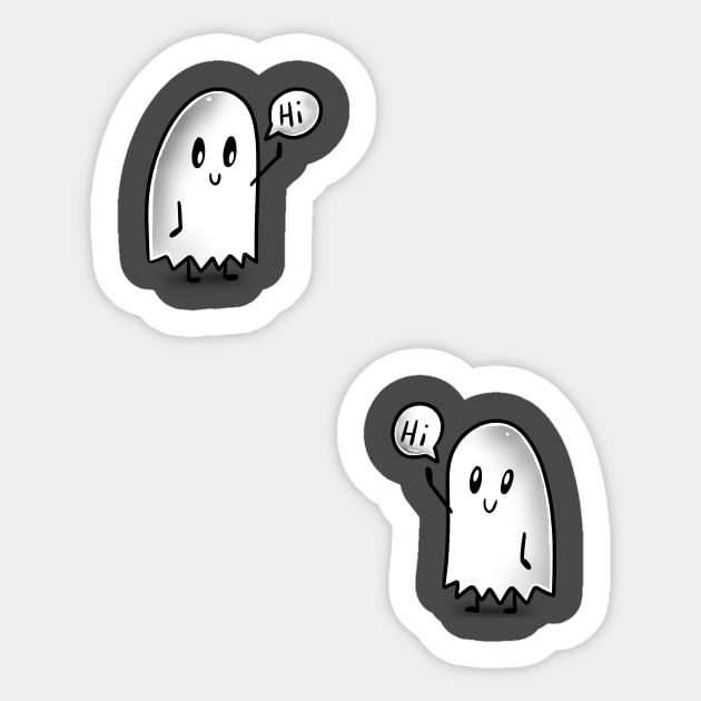 Hi ghosts Sticker by absolemstudio